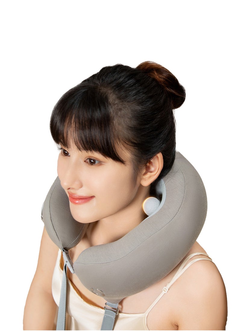 ROTAI - Premium Electric Neck Massager Pillow – Portable U-Shaped Memory Foam with Heat & Vibration Therapy – Relieves Neck & Shoulder Pain – Travel-Friendly – Rechargeable for Home, Office, and Car Use - Image 1