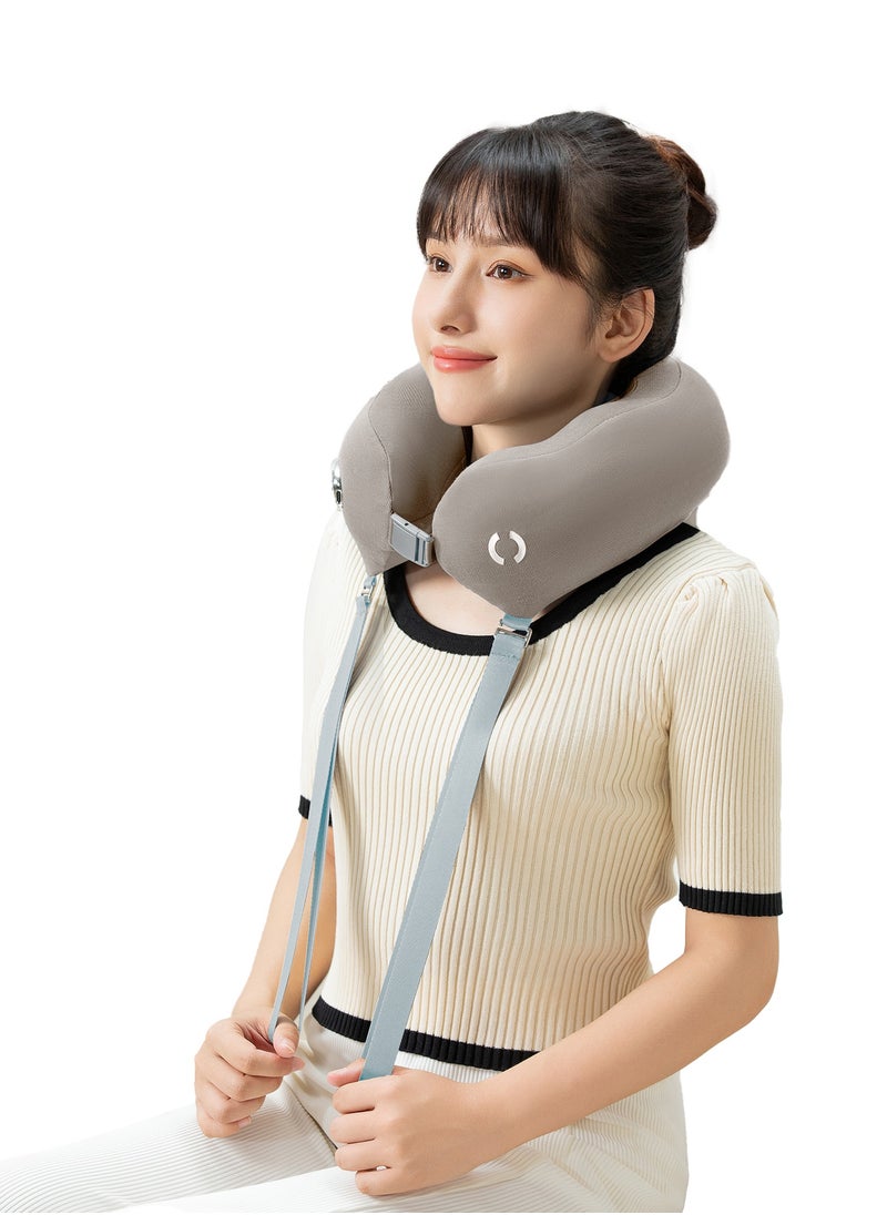 ROTAI - Premium Electric Neck Massager Pillow – Portable U-Shaped Memory Foam with Heat & Vibration Therapy – Relieves Neck & Shoulder Pain – Travel-Friendly – Rechargeable for Home, Office, and Car Use - Image 1