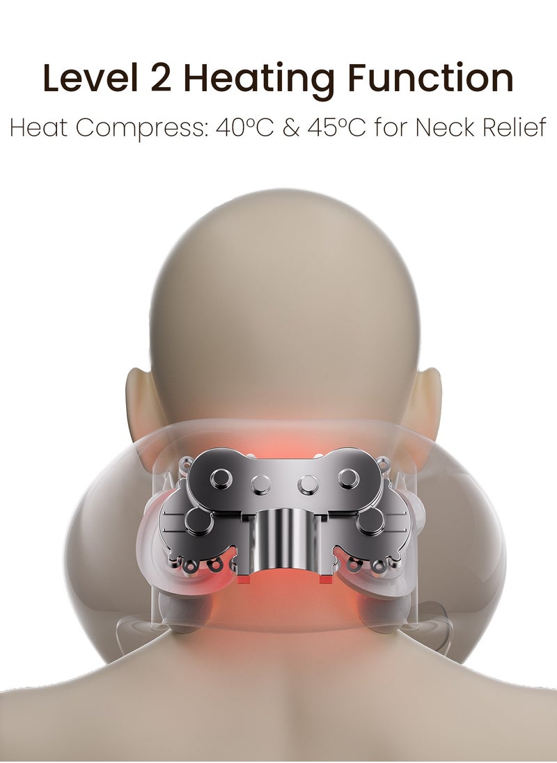ROTAI - Premium Electric Neck Massager Pillow – Portable U-Shaped Memory Foam with Heat & Vibration Therapy – Relieves Neck & Shoulder Pain – Travel-Friendly – Rechargeable for Home, Office, and Car Use - Image 1