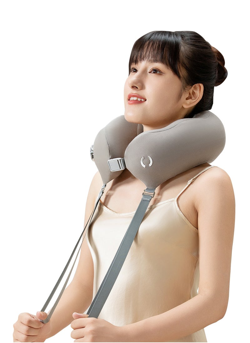 ROTAI - Premium Electric Neck Massager Pillow – Portable U-Shaped Memory Foam with Heat & Vibration Therapy – Relieves Neck & Shoulder Pain – Travel-Friendly – Rechargeable for Home, Office, and Car Use - Image 1