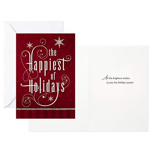 Hallmark Image Arts Christmas Boxed Cards Assortment, Elegant Lettering (4 Designs, 24 Cards with Envelopes) - Image 5