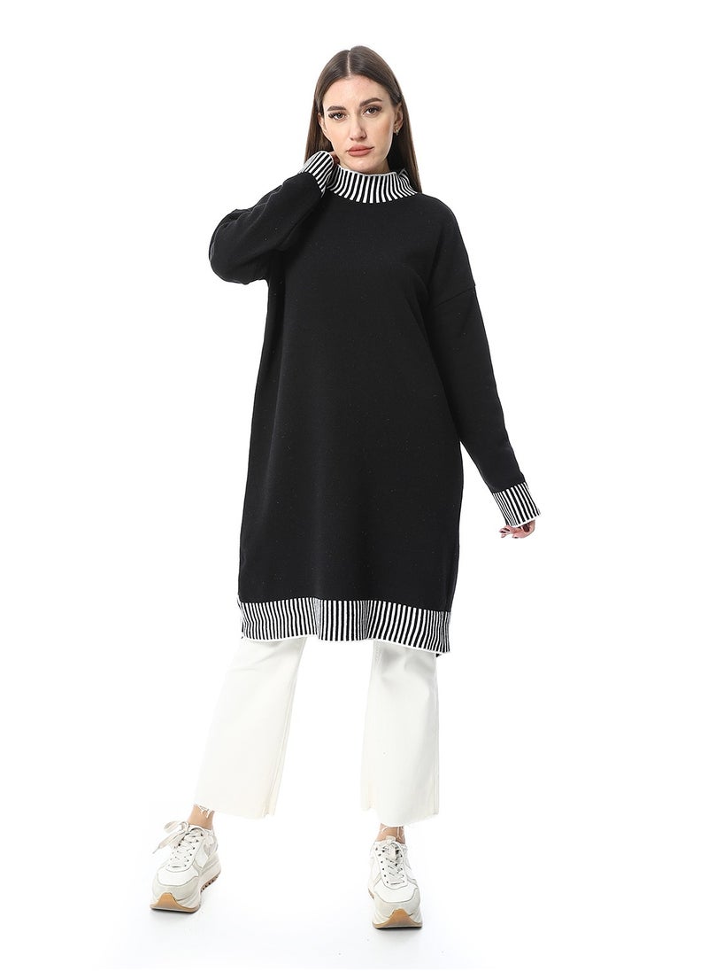 Caesar Women Wool Long Pullover With High Neck  - Image 1