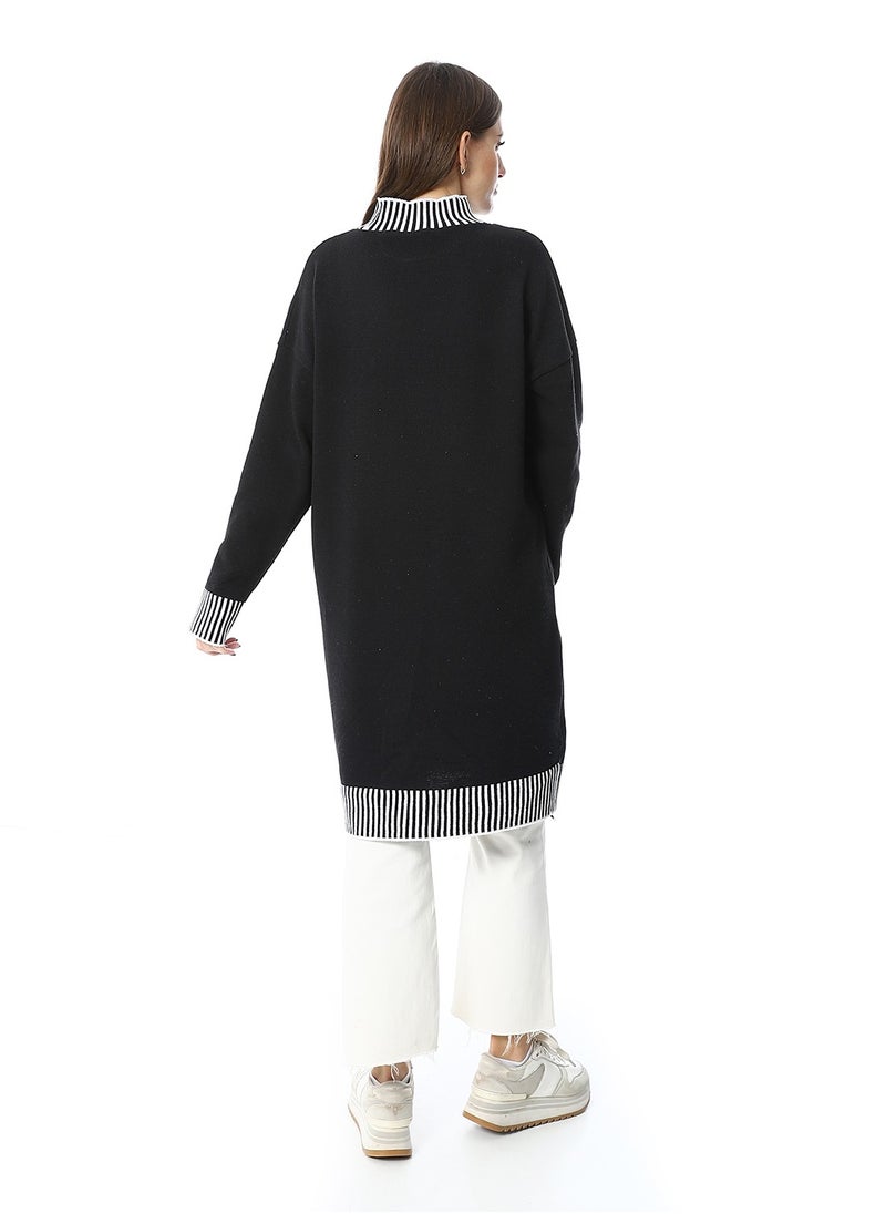 Caesar Women Wool Long Pullover With High Neck  - Image 2