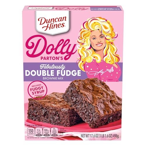 Duncan Hines Brownie Mix, Fabulously Double Fudge, Halloween Baking, 17.6 oz. - Image 1
