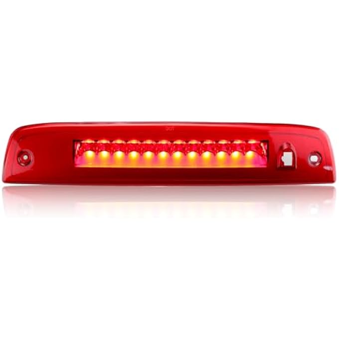 Tresound For 20032016 Ford Expedition  Lincoln Navigator Led 3Rd Third Brake Light High Mount Stop Lamp Chrome Housing Red Lens - Image 1