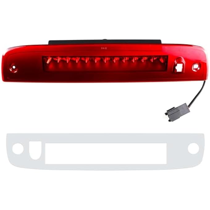 Tresound For 20032016 Ford Expedition  Lincoln Navigator Led 3Rd Third Brake Light High Mount Stop Lamp Chrome Housing Red Lens - Image 3