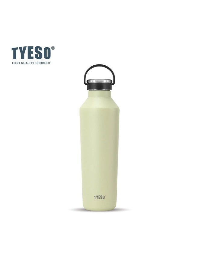 TYESO Beacon Stainless Steel Vacuum Insulated Water Bottle 500ml – Double Wall Thermal Flask with Temperature Retention, Leakproof Lid, Wide Mouth Design, Food Grade SUS304 Steel, Portable Water Bottle for Travel, Office, Gym, Car and Outdoor Use