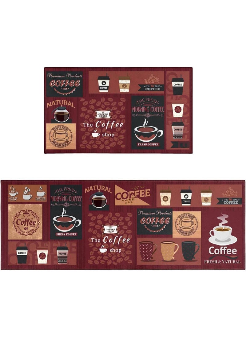 general 2-Piece Non-Slip Floor Mats Super Absorbent Kitchen Rug Set - Image 1