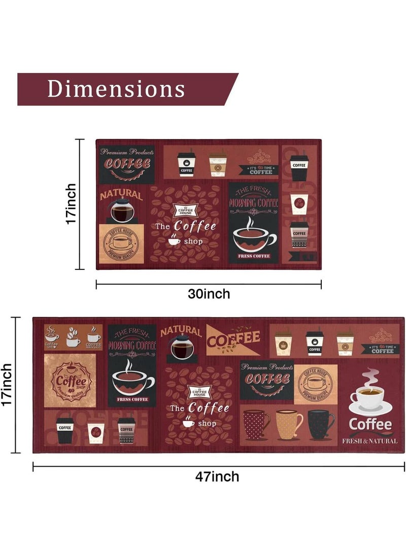 general 2-Piece Non-Slip Floor Mats Super Absorbent Kitchen Rug Set - Image 2