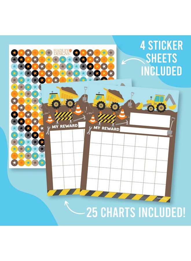 Hadley Designs Hadley Designs Sticker Chart For Kids Behavior - 25-pack Sticker Reward Chart For Kids, Sticker Charts For Kids Incentives, Star Chart For Kids Behavior, Incentive Chart For Home and Classroom Use  - Image 3