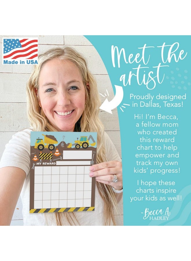 Hadley Designs Hadley Designs Sticker Chart For Kids Behavior - 25-pack Sticker Reward Chart For Kids, Sticker Charts For Kids Incentives, Star Chart For Kids Behavior, Incentive Chart For Home and Classroom Use  - Image 2