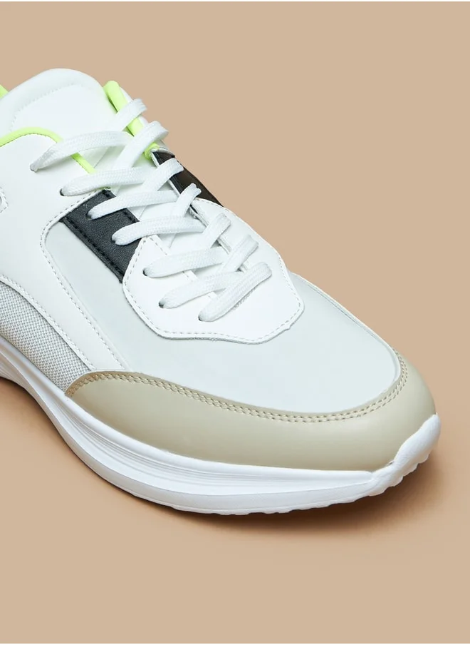 ال بي ال من شو اكسبرس Panelled Sports Shoes with Lace-Up Closure