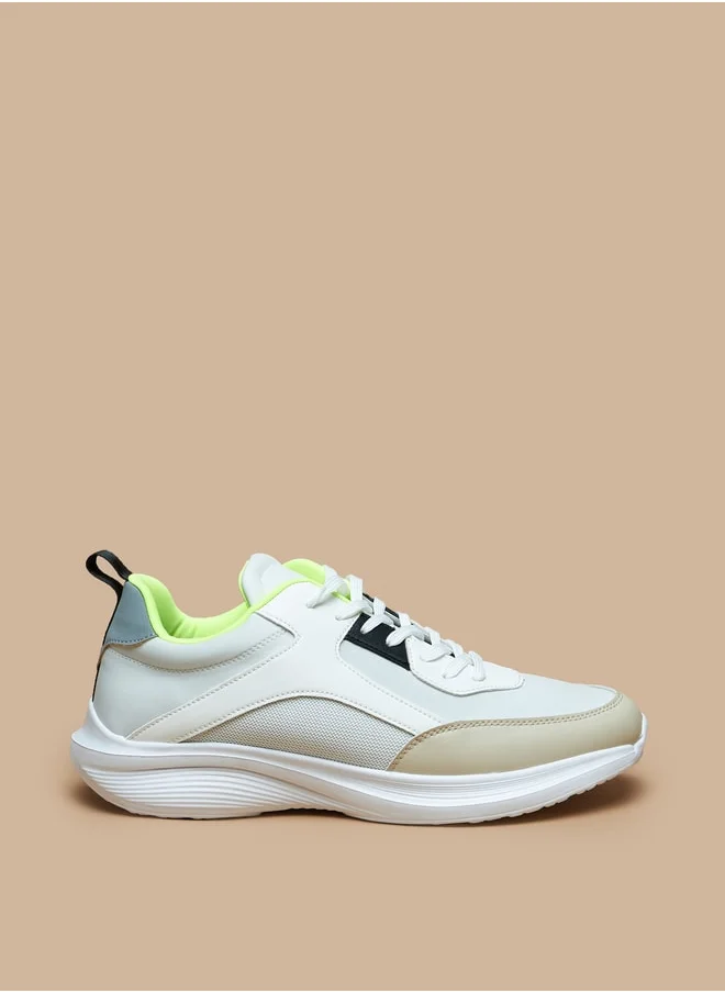 ال بي ال من شو اكسبرس Panelled Sports Shoes with Lace-Up Closure