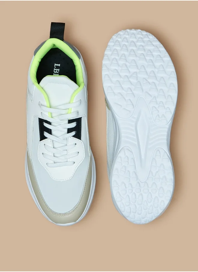 ال بي ال من شو اكسبرس Panelled Sports Shoes with Lace-Up Closure