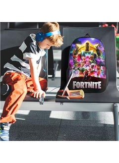 FORTNITE Fortnite Backpack 3 Piece Set Beautiful Casual Travel Backpack Large Capacity Breathable Portable Lightweight 3 Piece Gaming Backpack  - Image 5