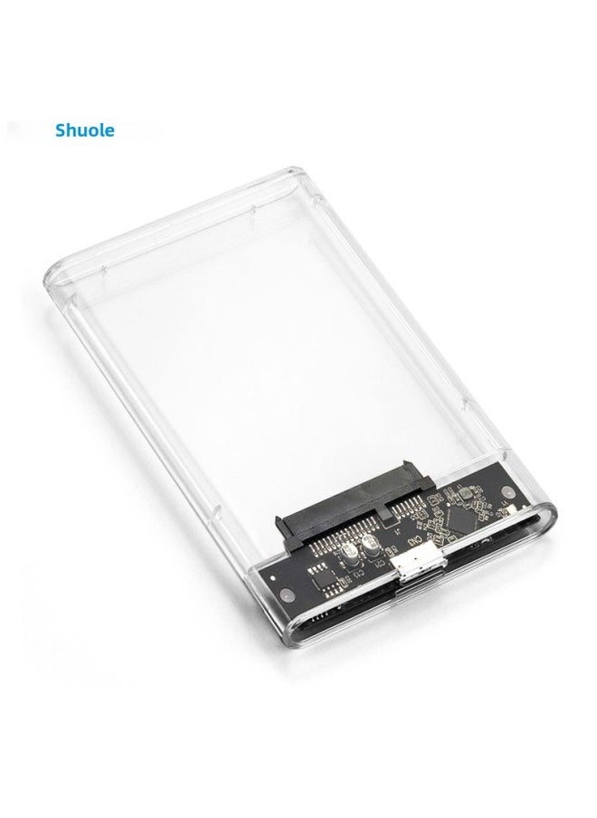 Generic 2.5 Inch Sata Serial USB3.0 Interface SSD Solid State Mechanical Mobile Phone Computer Available Transparent Mobile Hard Disk Box-Color:U25TY3.0-M-A-C  - Image 2