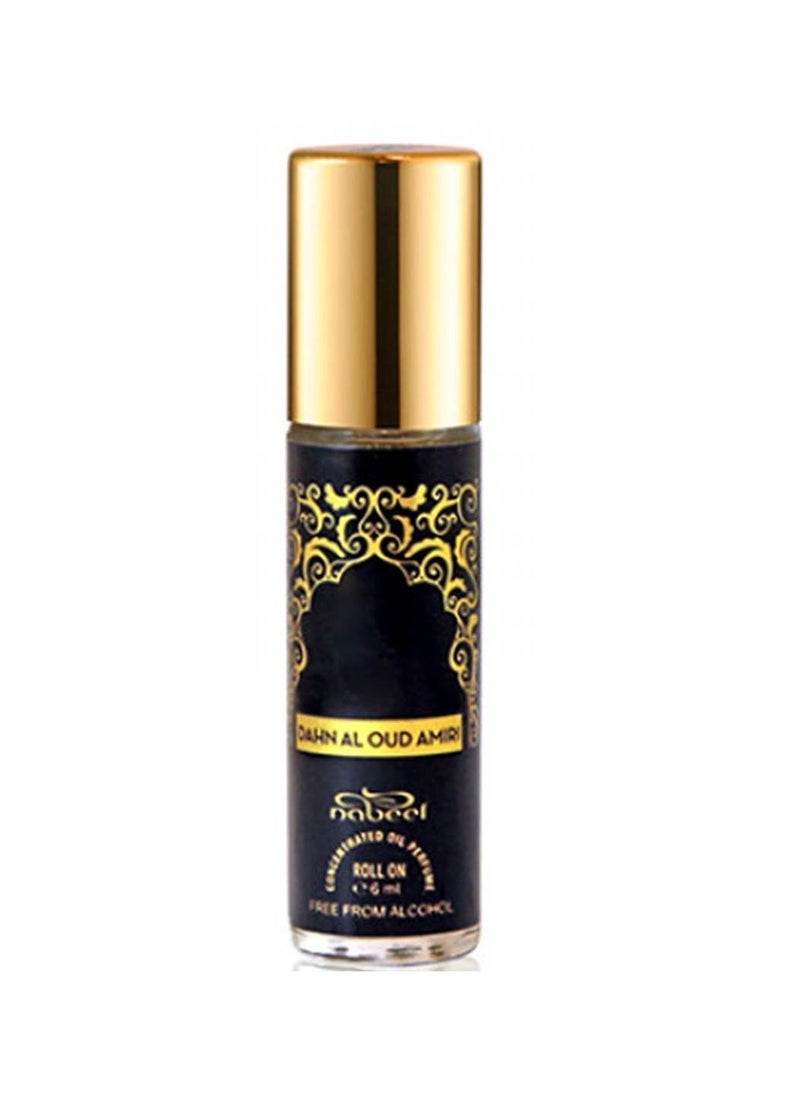 Nabeel 6 Pcs Nabeel Dahn Al Oud Amiri Alcohol Free Roll On Oil Perfume 6ML  - Image 5
