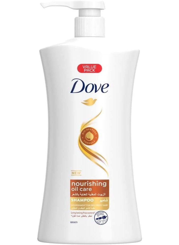 دوف شامبو من دوف للشعر المجعد والجاف، مغذي بالزيوت الطبيعية، فورميولا خفيفة، عبوة واحدة سعة 1000 مليلتر - Image 1