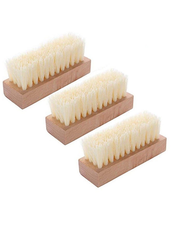 لوزين 3 قطع من فرشاة تنظيف الأظافر الاحترافية، فرشاة تنظيف يدوية خشبية لتنظيف الأظافر، أداة تنظيف الأظافر للنساء والرجال، أداة تجميل الأظافر والباديكير - Image 1