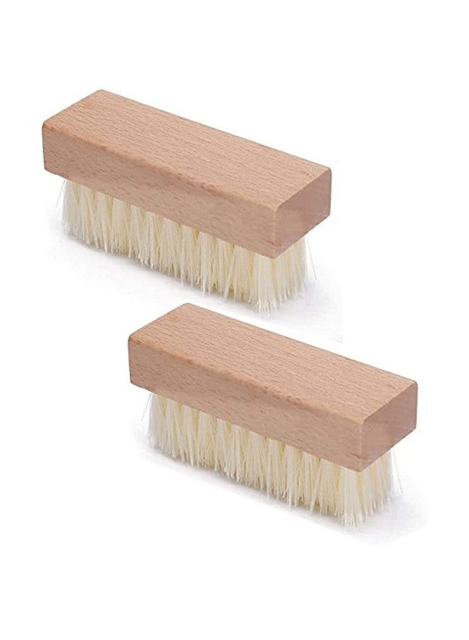 لوزين 3 قطع من فرشاة تنظيف الأظافر الاحترافية، فرشاة تنظيف يدوية خشبية لتنظيف الأظافر، أداة تنظيف الأظافر للنساء والرجال، أداة تجميل الأظافر والباديكير - Image 2