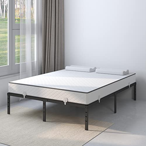 Upcanso 6 PCS Mattress Non Slip Gaskets Metal Pad Helps Stop Mattress and Topper from Sliding, Easy to Install, Strong Durable Iron Baffle Grips Prevent Slipping, White - Image 2
