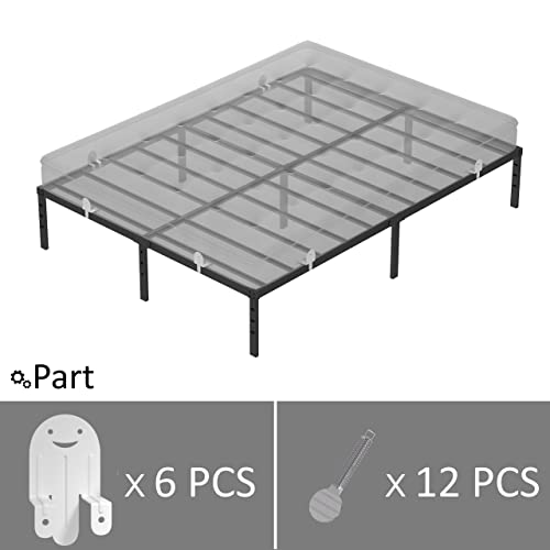 Upcanso 6 PCS Mattress Non Slip Gaskets Metal Pad Helps Stop Mattress and Topper from Sliding, Easy to Install, Strong Durable Iron Baffle Grips Prevent Slipping, White - Image 5