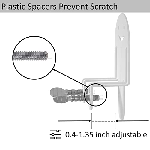 Upcanso 6 PCS Mattress Non Slip Gaskets Metal Pad Helps Stop Mattress and Topper from Sliding, Easy to Install, Strong Durable Iron Baffle Grips Prevent Slipping, White - Image 4