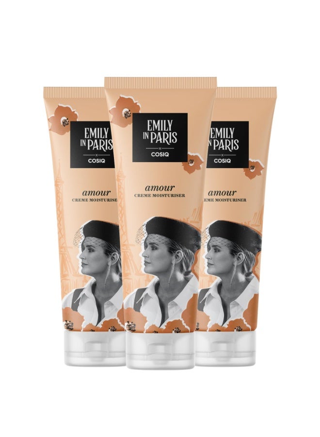 CosIQ Cos-IQ EIP Amour Soft Light Moisturizer Creme, 200 ml | for Face, Hand & Body, Non-Greasy Cream with Vitamin E | Intense Moisturizing for All Skin Types (Pack of 3) - Image 1