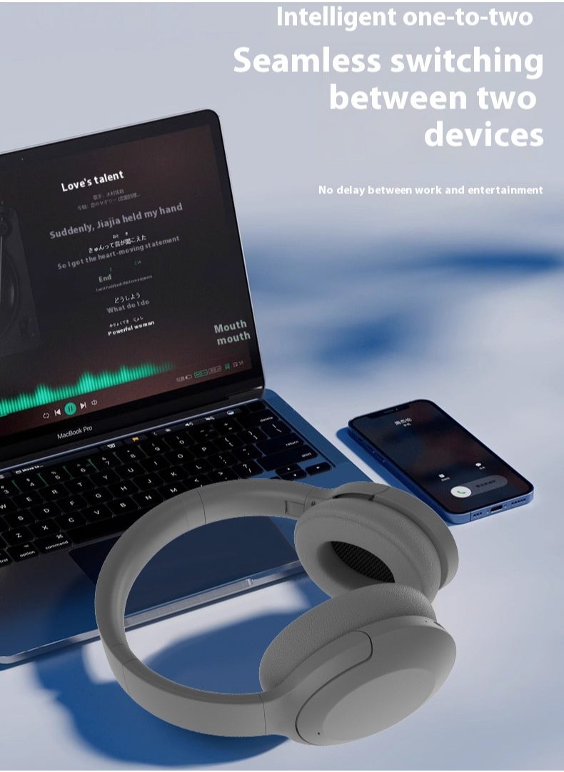 Generic - Active noise reduction true wireless Bluetooth headset folding headset - Image 1