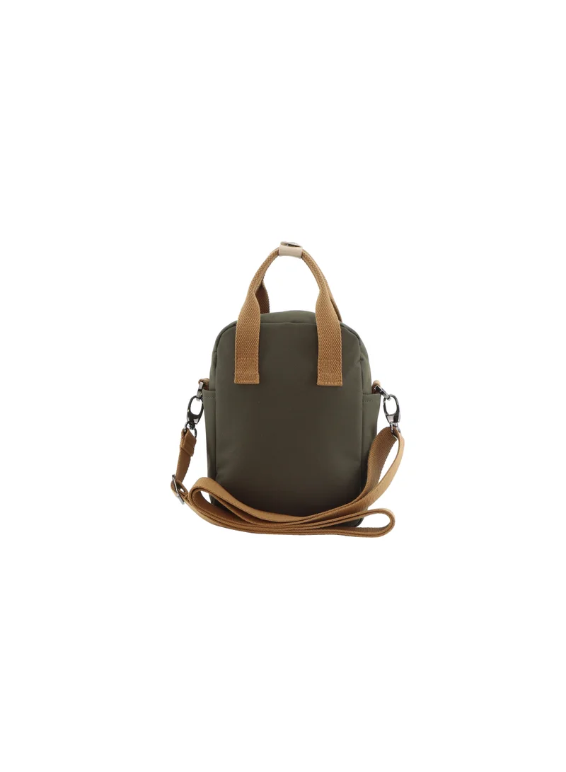 NATIONAL GEOGRAPHIC National Geographic LEGEND Mini Utility Bag Khaki For Men and Women, Durable Water Resistant Multi Function Casual Shoulder Bag/Lunch Box Bag With Top Handle/Removable Strap