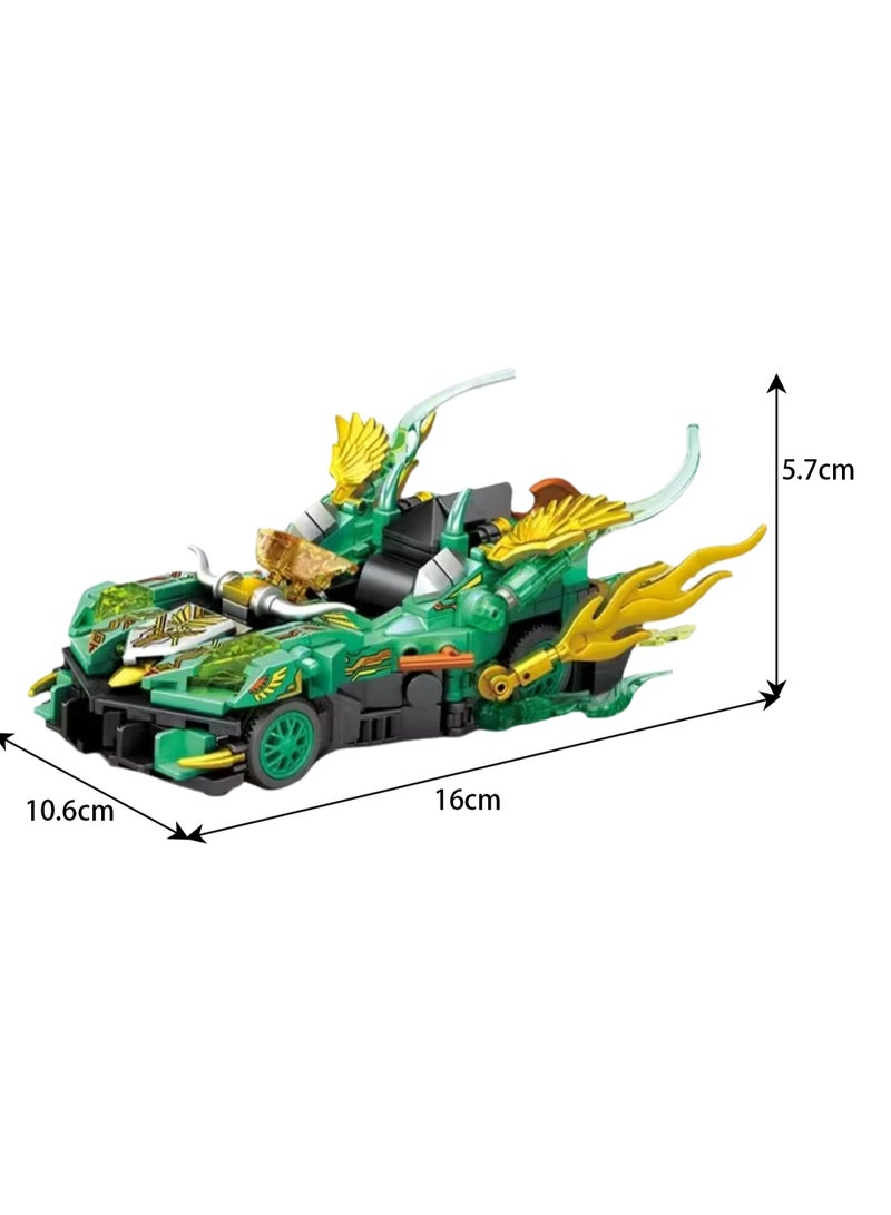 Elemental Chariot-Wooden Block Assembly Model Boy Small Particle Assembly Toy - Image 2