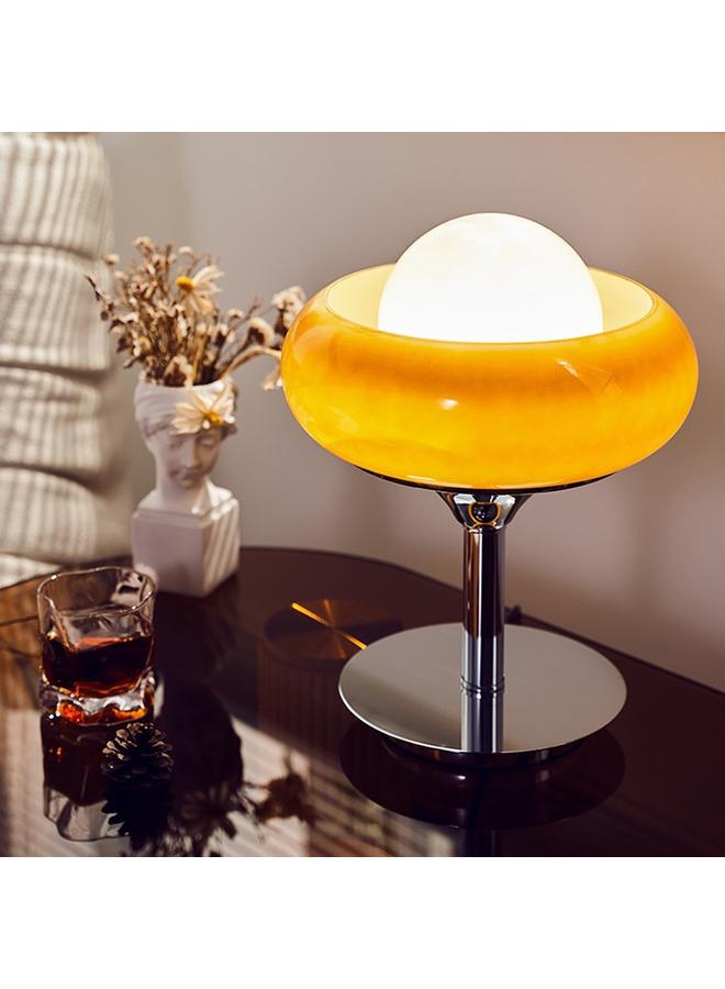 Bluejw Middle Ages Vintage Egg Tart Table Lamp Bauhaus Style Study Bedroom Bedside Lamp Nostalgic Retro Floor Lamp  - Image 3