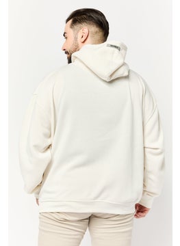 Originals by Brooklyn Cloth Men Graphic Print Long Sleeve Hoodie, Cream  - Image 3
