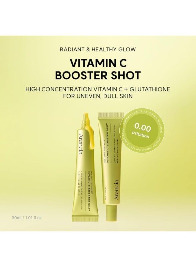 arencia Vitamin C Booster Shot Serum with Glutathione, Niacinamide and Vitamin E for Dark Spot Care, Fine Lines & Wrinkles, Glass Skin, Korean Skincare 30ml/1.01 fl.oz - Image 2