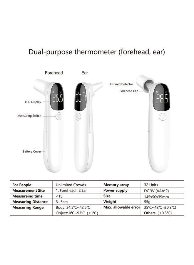 NIBEMINENT Dual-Mode Infrared Forehead And Ear Thermometer - Image 5