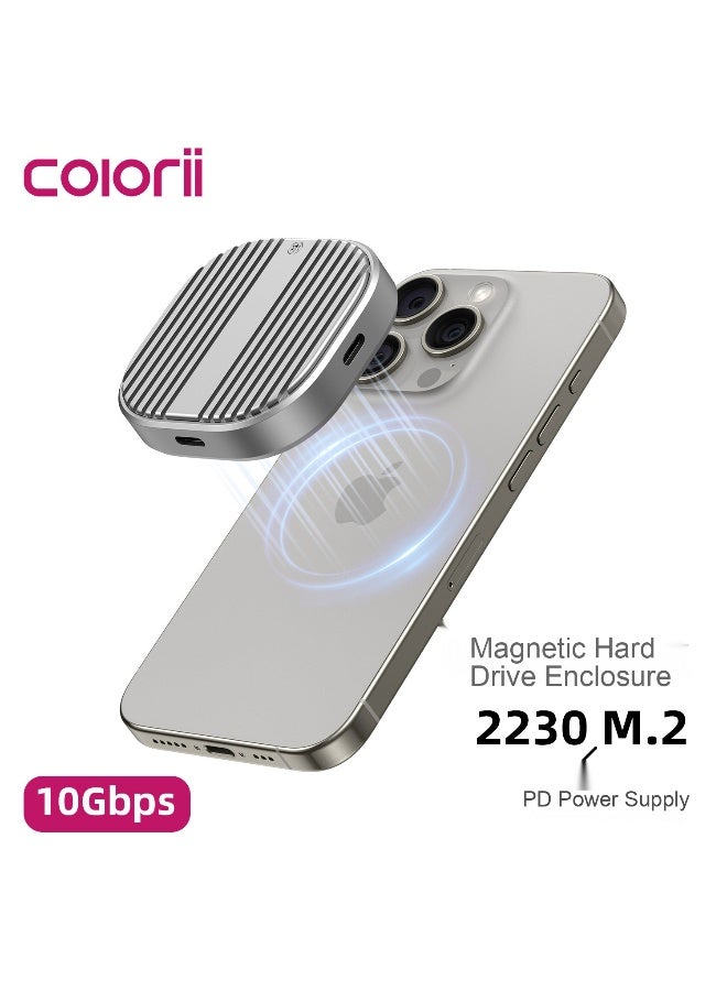 Portable External Magnetic SSD Enclosure Compatible with iPhone 15 Pro/Max - Image 1