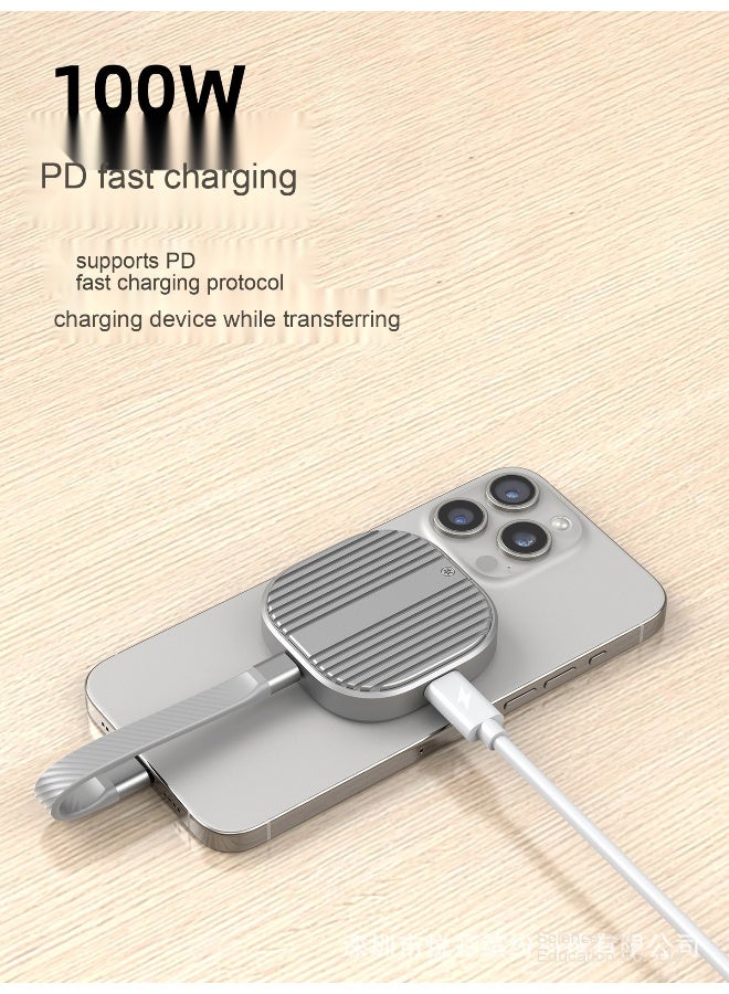 Portable External Magnetic SSD Enclosure Compatible with iPhone 15 Pro/Max - Image 4