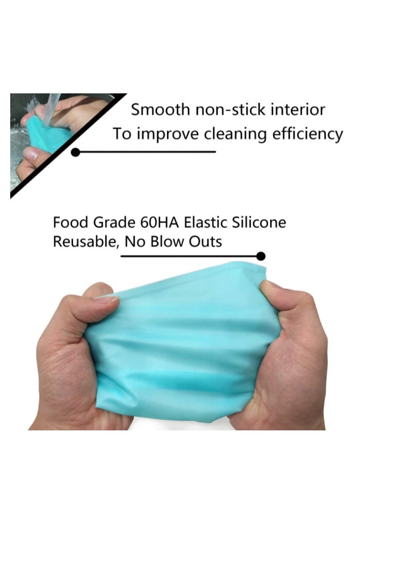 Piping Bags and Tips Set,  Reusable Piping Bags, Frosting Piping Kit for Baking with Pastry Bags and Tips, Standard Converters, Silicone Rings, Cake Decorating Tools Supplies for Cookie Icing, Cupcake - Image 2