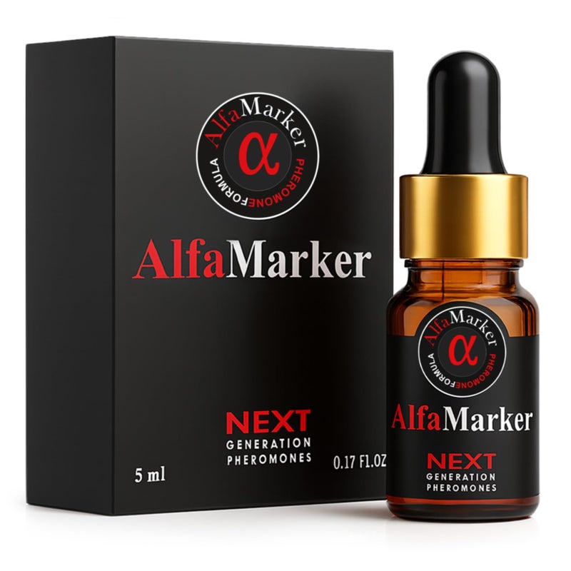 AlfaMarker عطر ألفا ماركر للرجال مع فيرمونات أصلية زيت عطر مركز للرجال فيرمونات للرجال رائحة فاخرة 5 مل حجم سفر قطارة - Image 2