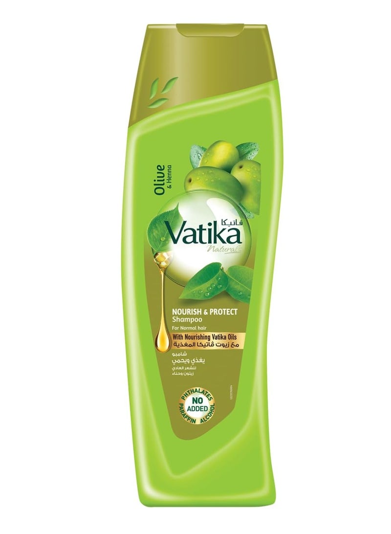 فاتيكا شامبو يغذي ويحمي الشعر بخلاصة الزيتون والحناء 350 مل - Image 1