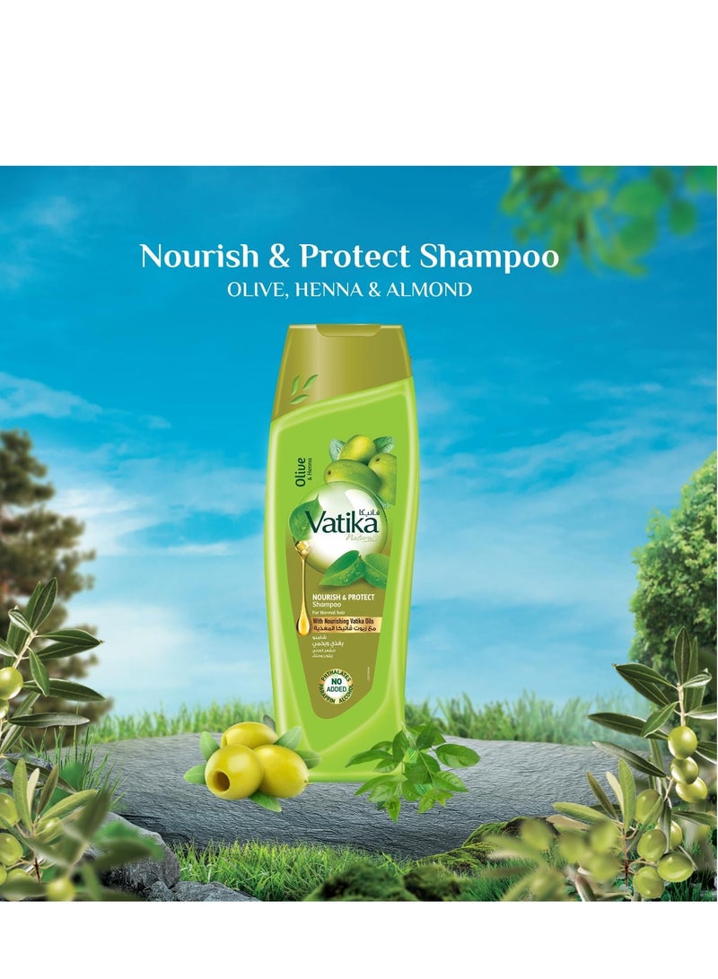 فاتيكا شامبو يغذي ويحمي الشعر بخلاصة الزيتون والحناء 350 مل - Image 4