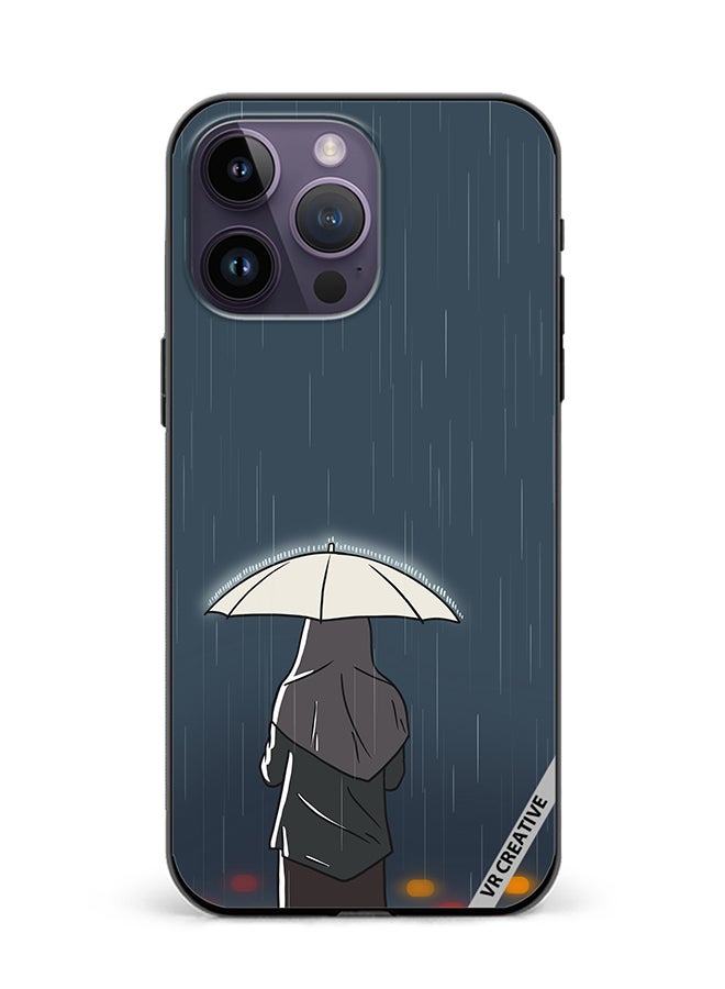 VR CREATIVE Protective Case Cover For Apple iPhone 15 Pro Rainy Days Design Multicolour - Image 1