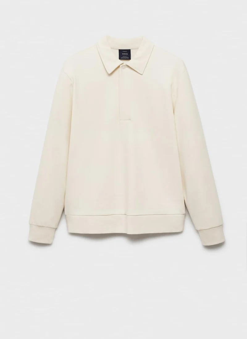 Mango Man Essential Crew Neck Sweatshirt