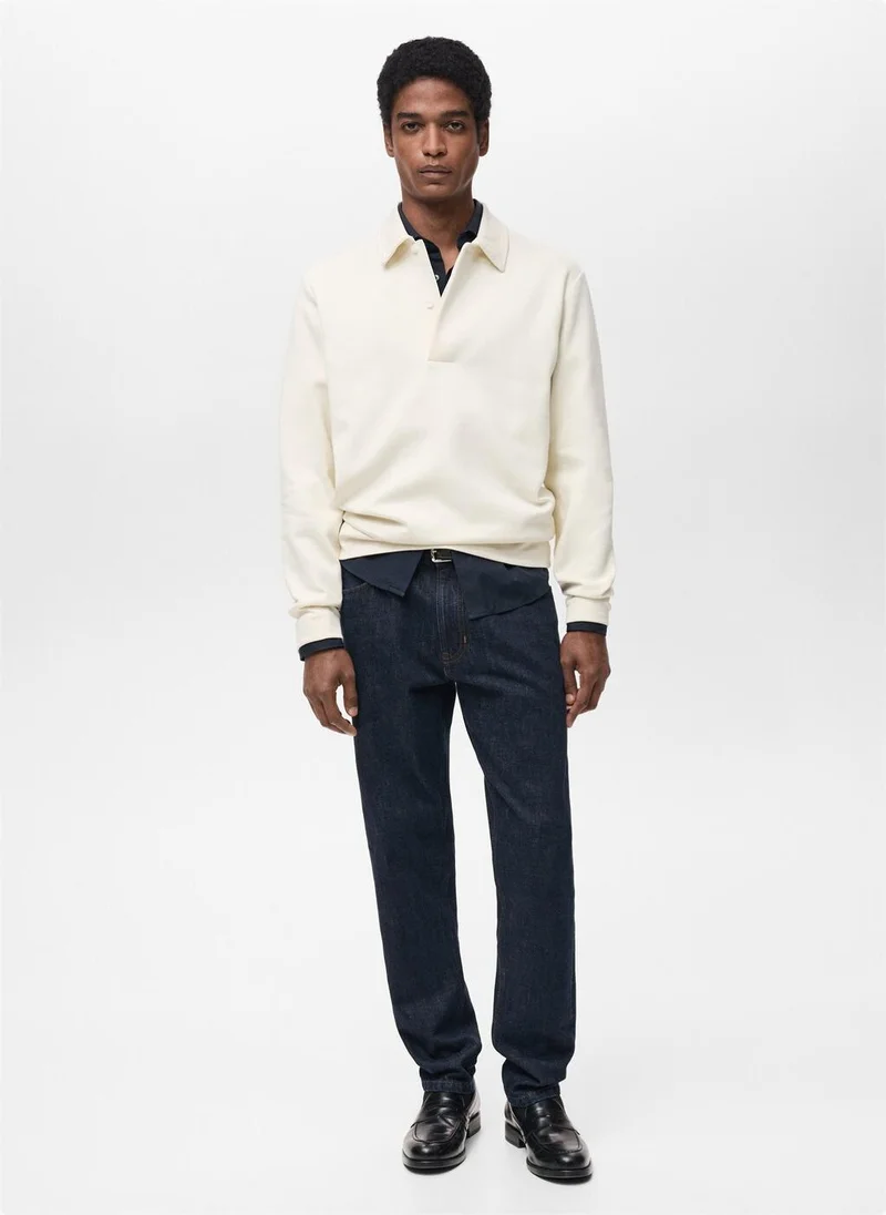 Mango Man Essential Crew Neck Sweatshirt