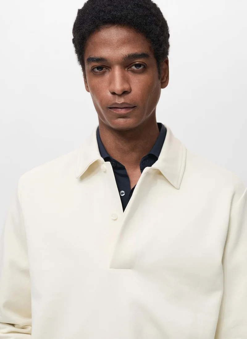 Mango Man Essential Crew Neck Sweatshirt