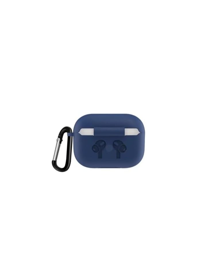 Silicone Case for Airpods 4 4th Generation (2024), Silicone Protective Accessories with Keychain for Airpods 4th Generation (blue) 