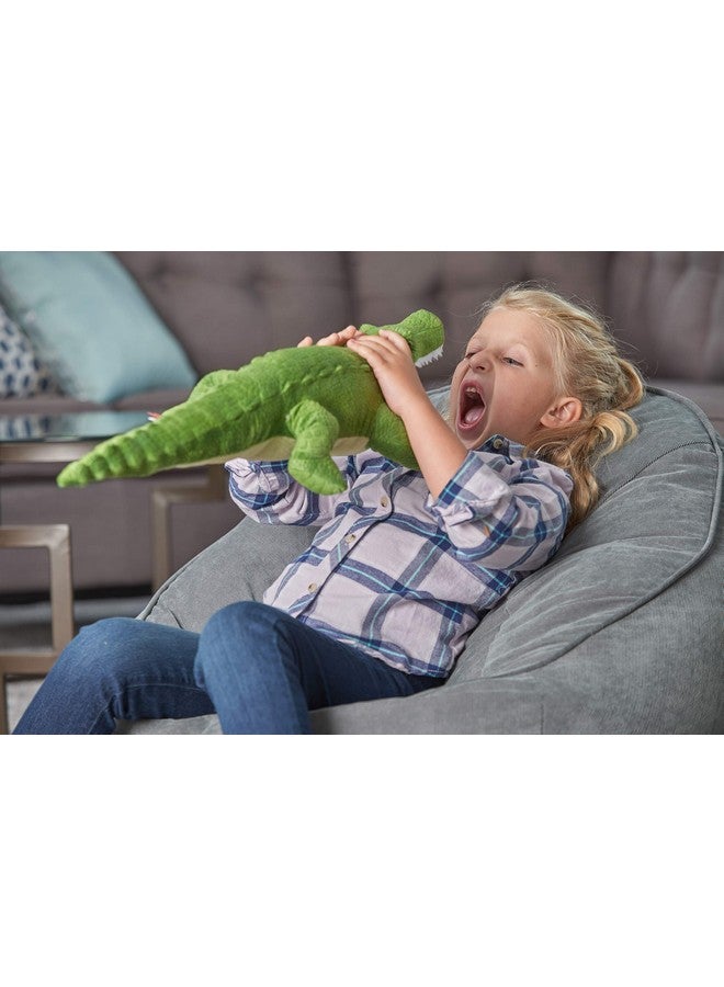 وايلد ريبابليك دمية تمساح خضراء، حيوان محشو، لعبة قطيفة، هدايا للأطفال، كودلكينز، 23 بوصة - Image 2