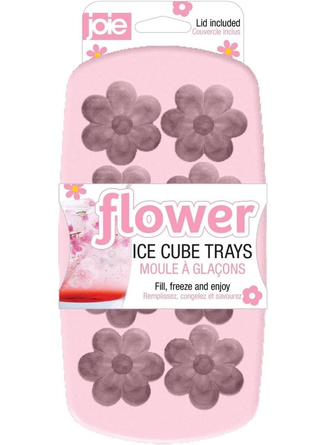 Joie Silicone Flower Ice Cube Tray with Easy Release Lid - Image 1