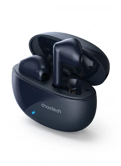 صفقة تشوتيك BH-T24 Wireless Bluetooth Headphones – Premium Sound, Comfortable Fit, Long Battery Life, 18-Month Warranty Dark blue على Noon EG
