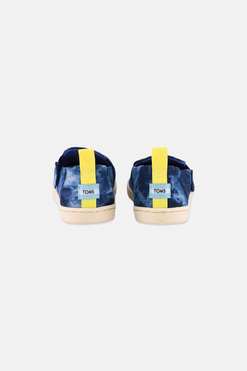 TOMS Toddlers Boy Alpargata Twin Gore Slip On Shoes, Blue - Image 4
